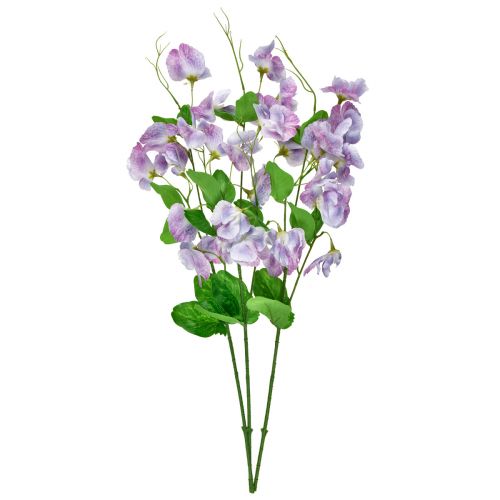 Floristik24 Flores Artificiales Vicia Púrpura Flores De Jardín 61cm 3 Piezas