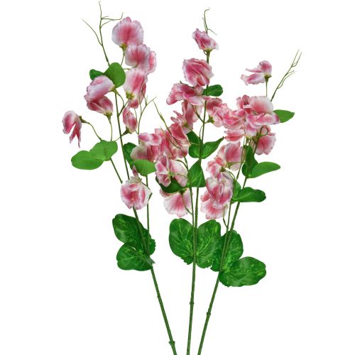 Artículo Flores artificiales arveja blanca rosa Vicia flores de jardín 61cm 3ud