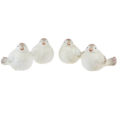 Floristik24 Decoración de mesa decoración de primavera figuras decorativas de pájaros 8,5 cm 4 piezas