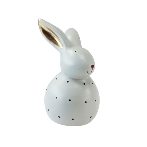 Artículo Figuras decorativas de conejitos de Pascua conejos con patrón de puntos 13cm 2ud