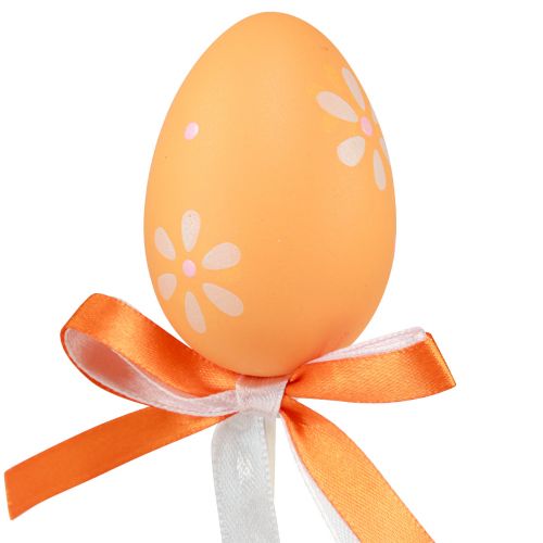 Artículo Huevos de Pascua tapones florales decorativos tapones decorativos de colores 6cm 12 piezas