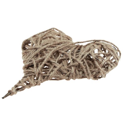 Floristik24 Corazón decorativo metal decoración primavera cubierta natural 20×22cm