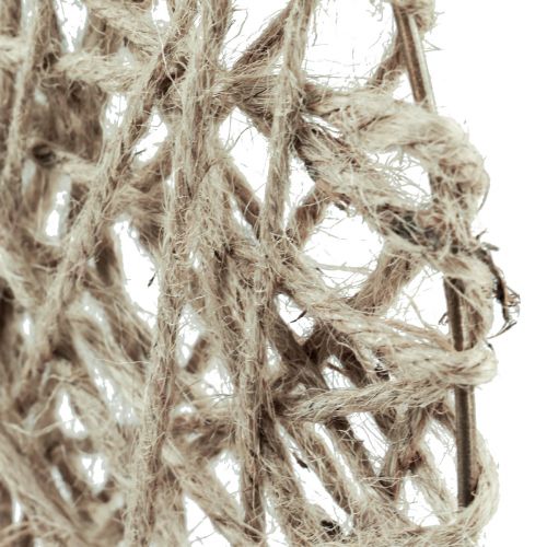 Floristik24 Corona decorativa de anillos recubierta de metal de fibra natural decoración de verano Ø30cm