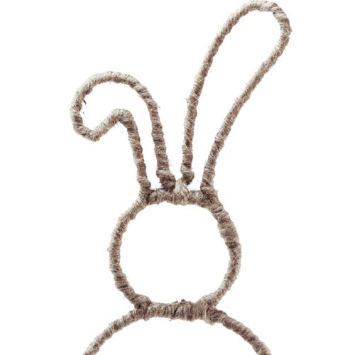 Artículo Decoración de conejito de Pascua tapón decorativo conejito metal natural Al. 36 cm 4 piezas