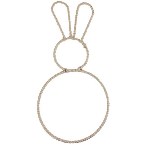 Artículo Bucle decorativo conejito de Pascua natural Conejito decorativo de Pascua 20×40cm 4 piezas