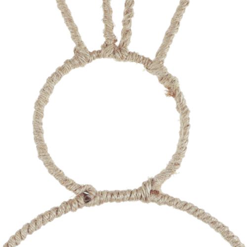 Artículo Bucle decorativo conejito de Pascua natural Conejito decorativo de Pascua 20×40cm 4 piezas