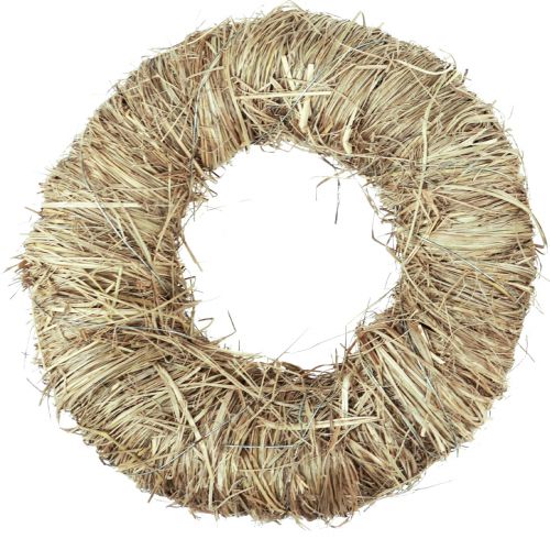 Artículo Corona decorativa corona de heno corona natural corona de verano Ø27cm 2ud