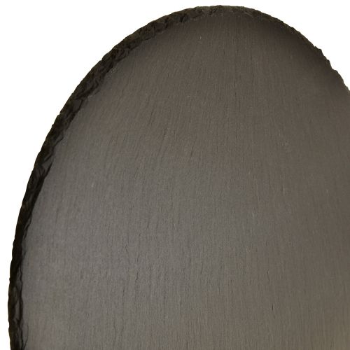 Artículo Plato de pizarra natural Bandeja de piedra redonda negra Ø15cm 6 uds