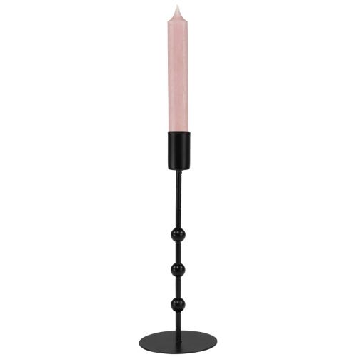 Artículo Portavelas Stick candelabro metal negro Ø7cm H19,5cm