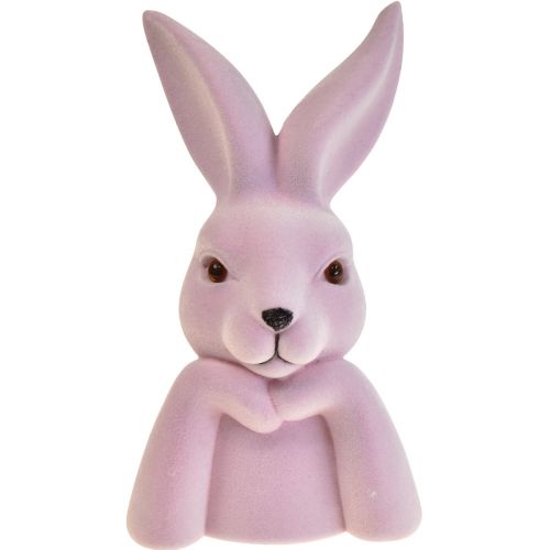 Busto de conejo pensante morado claro – 2.ª calidad – Pascua 16,5×13×27 cm