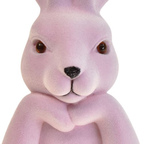 Artículo Busto de conejo pensante morado claro – 2.ª calidad – Pascua 16,5×13×27 cm