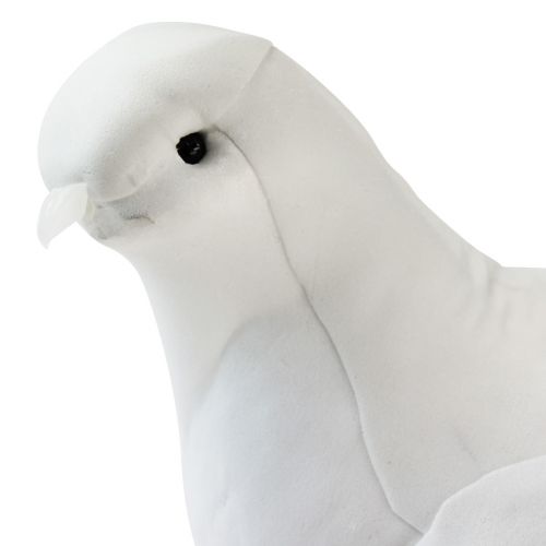Artículo Decoración de boda paloma palomas de boda blancas con clip 31,5cm