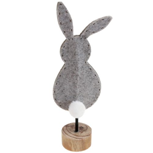 Artículo Soporte decoración de mesa decoración conejito de Pascua fieltro gris 50cm