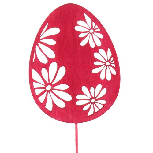 Artículo Huevos de Pascua tapones florales decorativos Madera de Pascua 30,5 cm 18 piezas