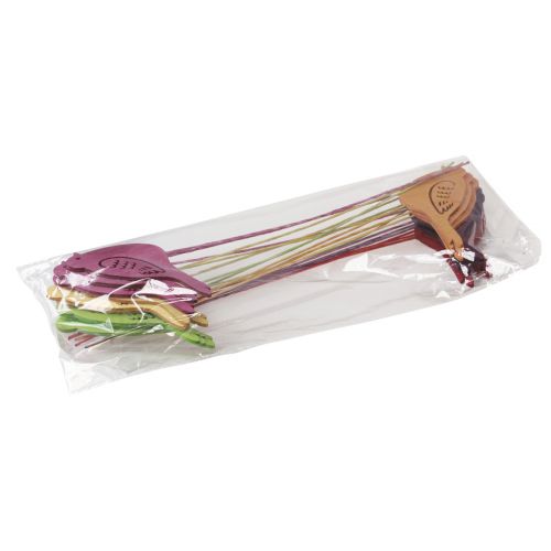 Artículo Decoración primaveral tapones florales decoración de pájaros de madera 28cm 18 piezas