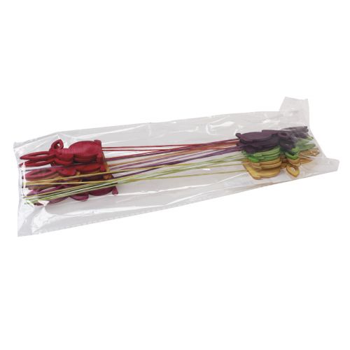 Artículo Tapones de flores de madera conejito de Pascua Conejitos de Pascua 30,5 cm 18 piezas