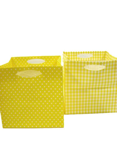 Floristik24 Bolsa de plástico 12x12cm 12pcs. amarillo