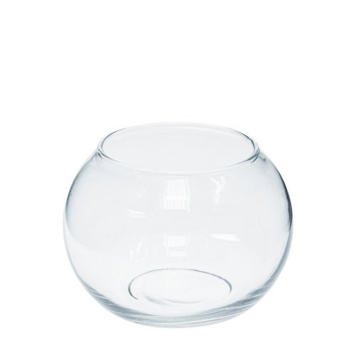 Florero de bola Cristal Mini Florero Redondo Cristal Deco H8cm Ø7cm