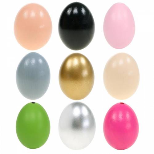 Huevos De Pollo Huevos Soplados Decoración De Pascua Diferentes Colores 10pcs