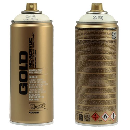 Artículo Pintura en spray pintura blanca spray Montana Gold Shock White 400ml