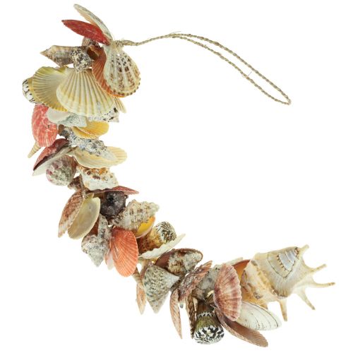 Floristik24 Decoración colgante marítima decoración de conchas y caracoles de mar 82cm
