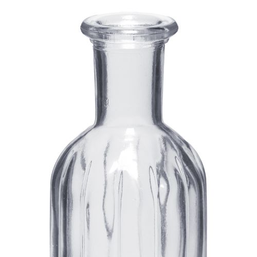 Artículo Jarrón botella jarrón de vidrio jarrón alto transparente Ø7,5cm H19,5cm
