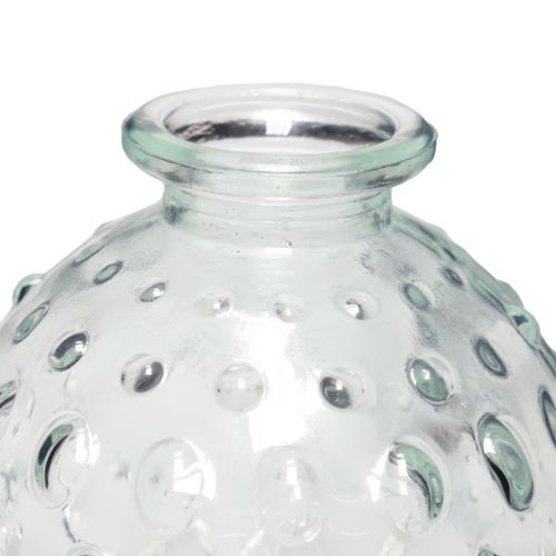 Floristik24 Jarrón de cristal pequeño, jarrón de bolas, transparente Ø8,5cm H8cm