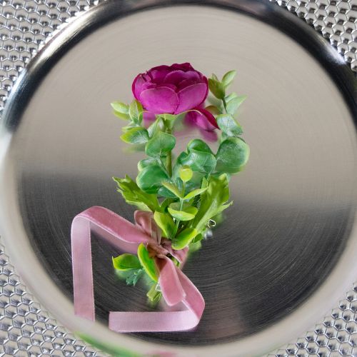 Artículo Pines de solapa de boda transparentes/plateados 5 cm 50 piezas