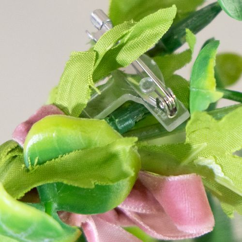 Artículo Pines de solapa de boda transparentes/plateados 5 cm 50 piezas