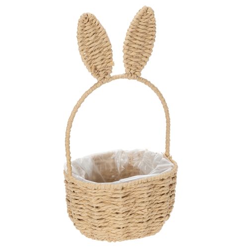 Artículo Cesta de Pascua con motivo de conejito, decoración natural de Pascua para el festival de primavera, 32 cm