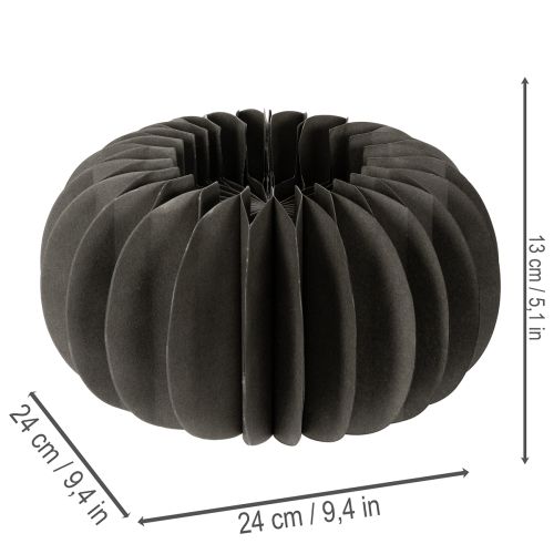 Anillo decorativo de papel con forma de calabaza y diseño de panal de abeja, 24 cm, 4 unidades | Floristik24.es