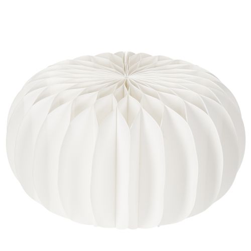 Anillo de papel de nido de abeja redondo grande con forma de calabaza para flores secas y decoración otoñal, 24 cm, 4 unidades. | Floristik24.es