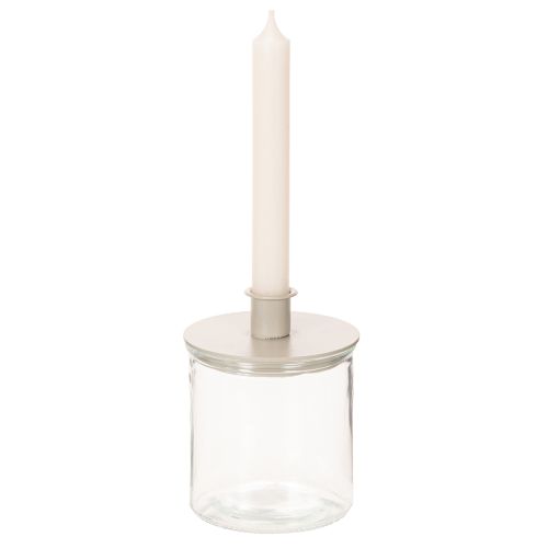 Jarrón cilíndrico de cristal, transparente, versátil, 10 cm, 3 piezas | Floristik24.es