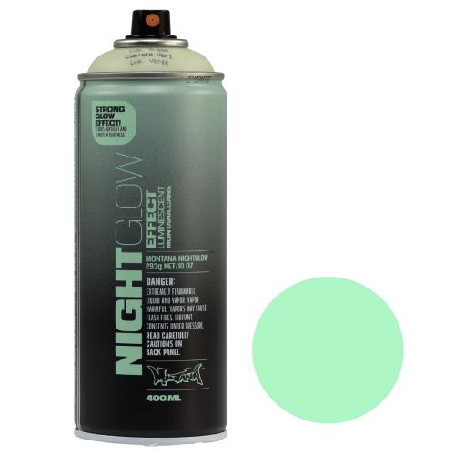Floristik24 Bote spray pintura fluorescente Nightglow Green 400ml