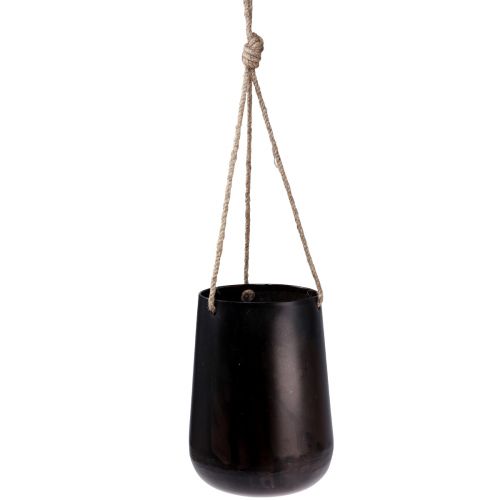 Floristik24 Cesta colgante maceta de metal para colgar marrón 22/20/16,5 cm juego de 3