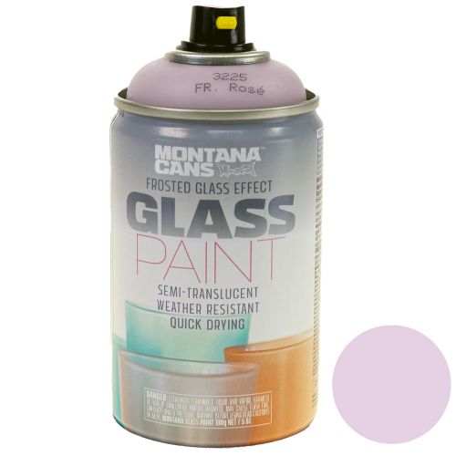 Floristik24 Pintura para cristales spray efecto spray pintura en spray rosa cristal mate 250ml