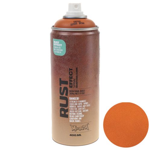 Rust spray spray efecto óxido interior/exterior naranja-marrón 400ml