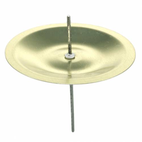 Floristik24 Portavelas con espina oro Ø5cm 36 piezas