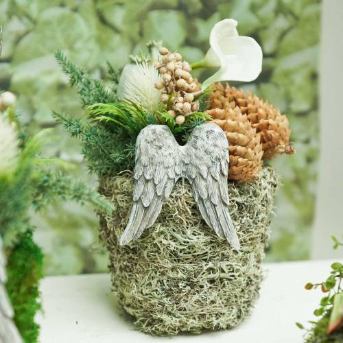 Floristik24 Plug decorativo alas de angel 10cm 3uds
