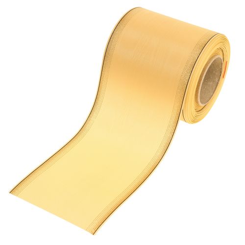 Artículo Corona cinta muaré corona cinta amarillo 100mm 25m