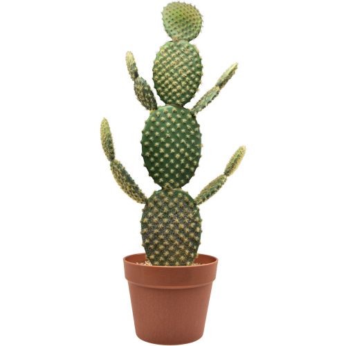 Cactus decorativo planta artificial en maceta tuna 64cm