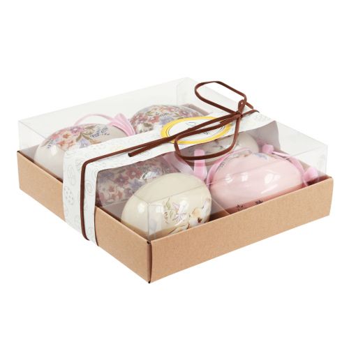 Floristik24 Huevos de Pascua decorativos para colgar con motivos 4,5×6,5cm 6uds
