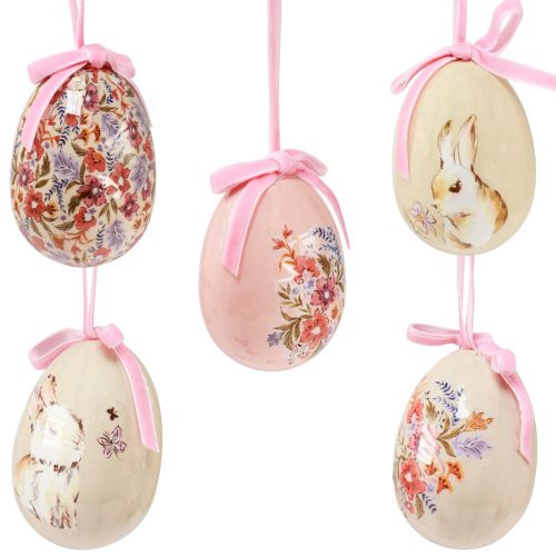 Floristik24 Huevos de Pascua huevos decorativos para colgar con motivos 4-6cm 12ud