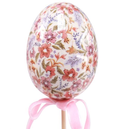 Floristik24 Plug floral huevos de Pascua en palo con motivos 4×5,5cm 6uds