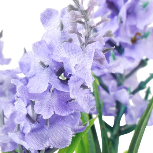 Floristik24 Jacinto artificial en maceta algas marinas azul violeta 16/17cm 2ud