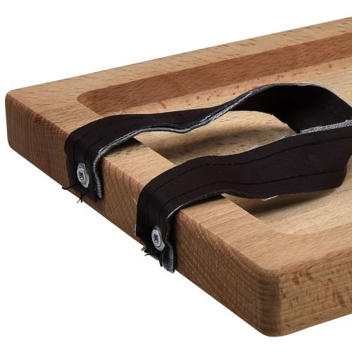 Artículo Bandeja decorativa, bandeja oblonga de madera con asas de haya 50×19,5cm