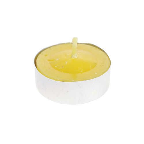 Floristik24 Vela perfumada vela de citronela, velas de té de citronela Ø3.5cm H1.5cm 6 piezas