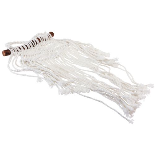 Artículo Colgante de pared macramé boho decoración de pared crema 18,5×48cm