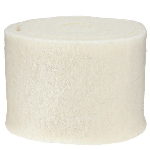Artículo Cinta de fieltro 15cm x 5m blanca