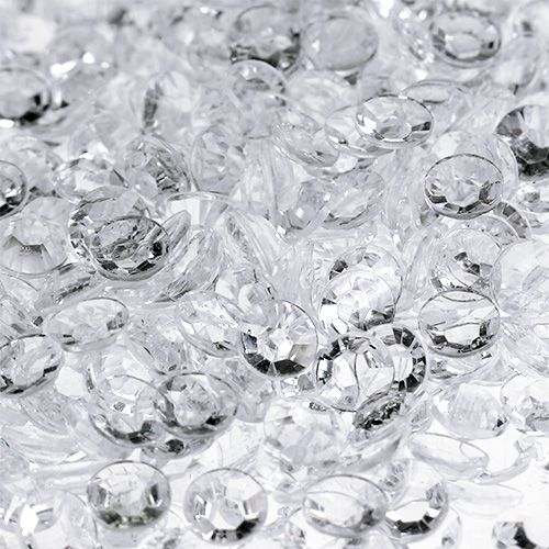 Floristik24 Diamantes acrílicos Ø4mm transparente 110g
